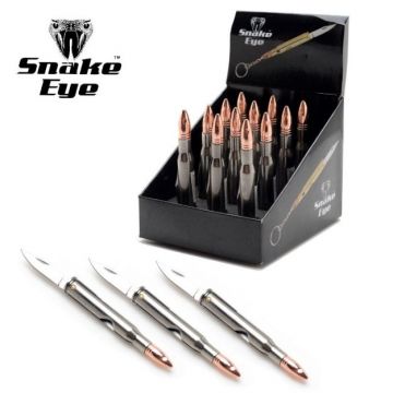 12-PC Bullet Knife 3.25" Closed with Key Chain